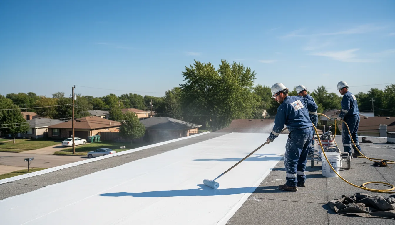 Commercial roof coating in Lawrence, IN near me